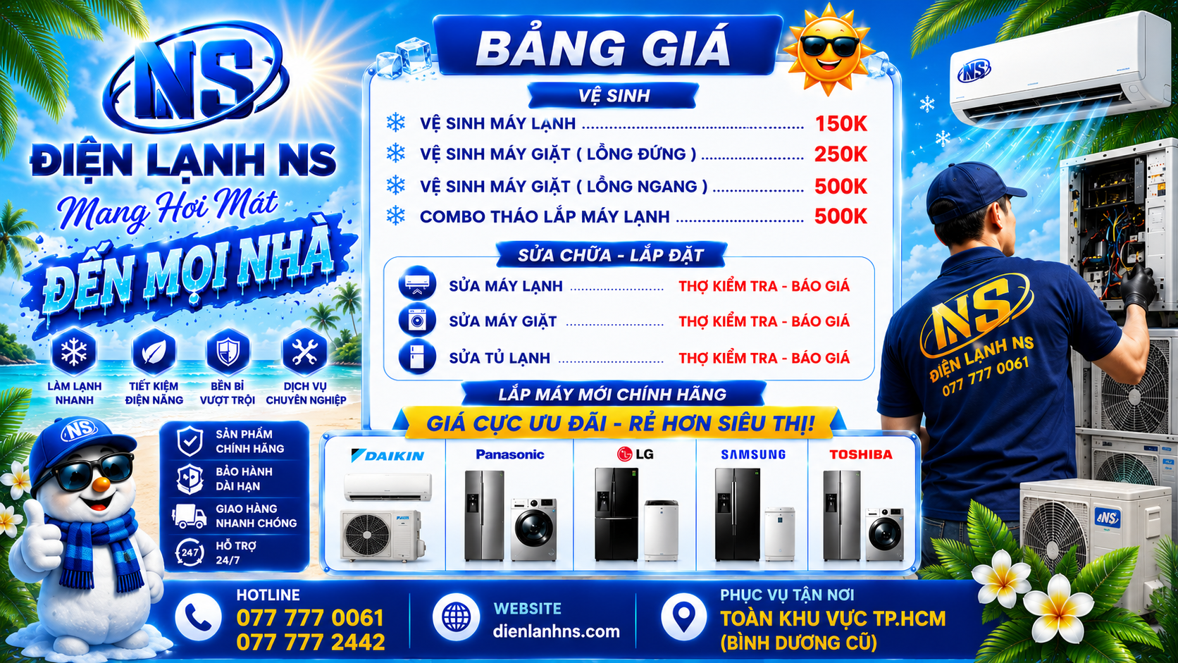 Bảng giá Điện Lạnh NS